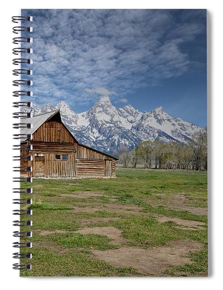 Moulton Barn Spiral Notebook featuring the photograph Moulton Barn by Carolyn Mickulas