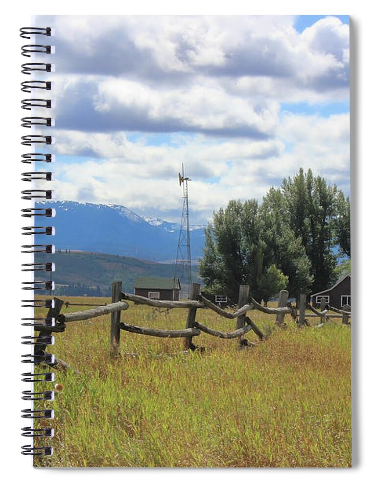 Moulton Farm Spiral Notebook featuring the photograph Moulton Farm 1217 by Cathy Anderson