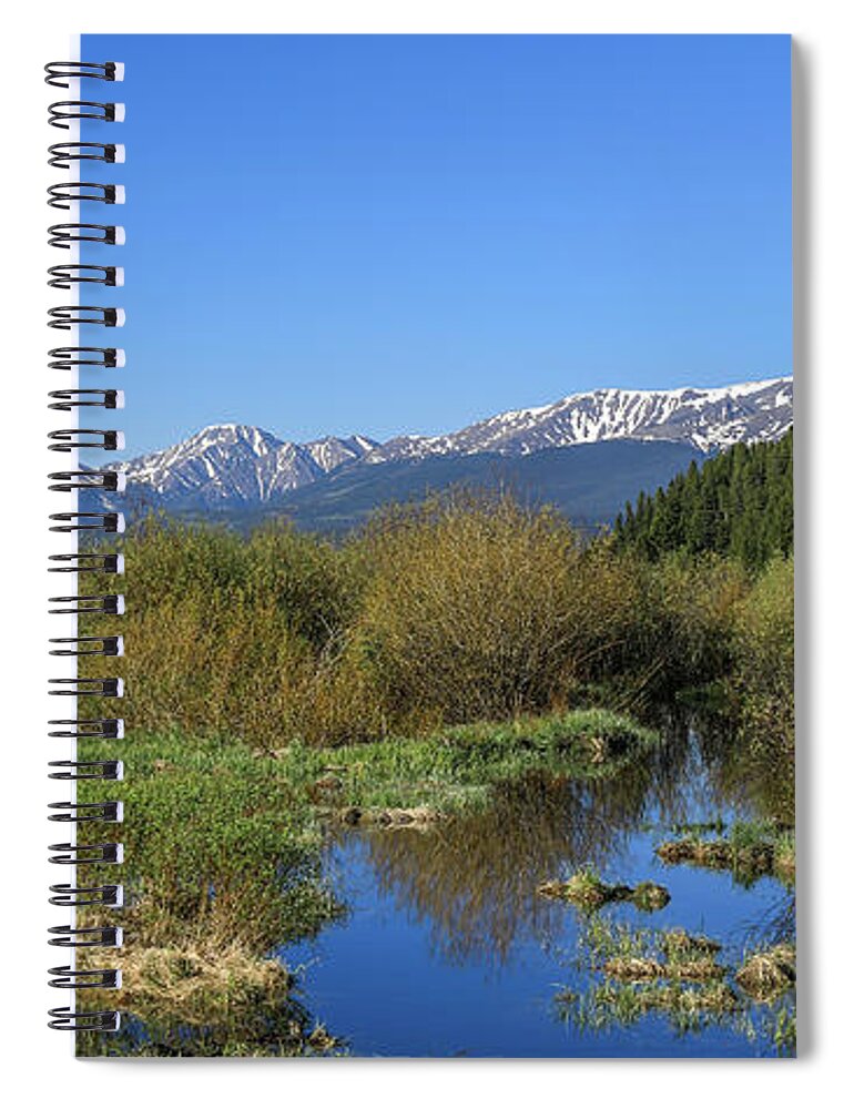 Mount Massive Wilderness Panorama Spiral Notebook featuring the photograph Mount Massive Wilderness Panorama by Dan Sproul