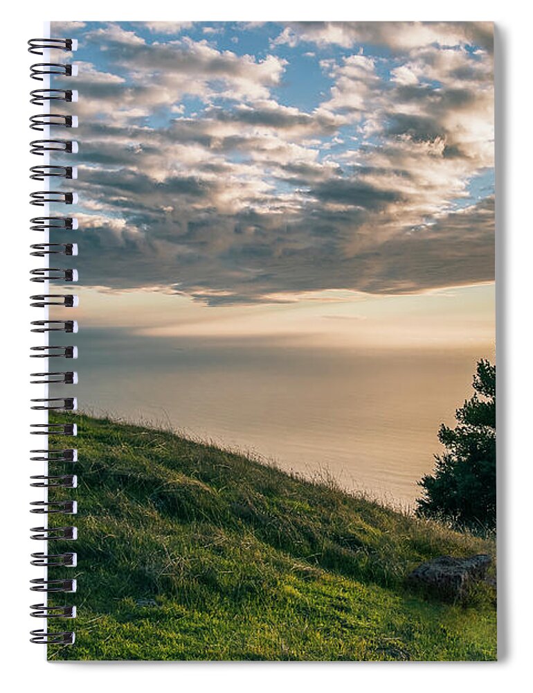 California Spiral Notebook featuring the photograph Mount Tamalpais Sunset by Gary Geddes