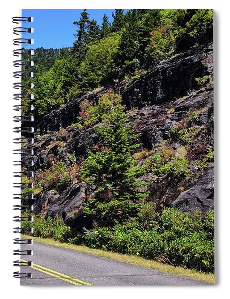 Landscape Spiral Notebook featuring the photograph Mountain Drive by Allen Nice-Webb