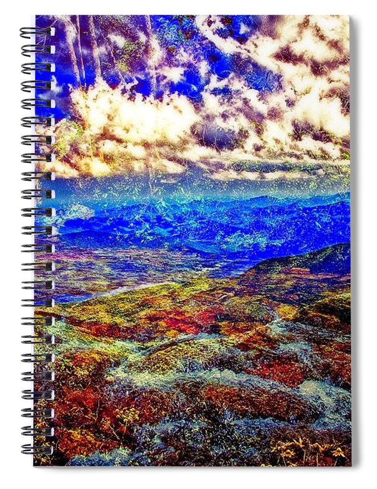 Mountains Spiral Notebook featuring the photograph Mountain Moments by Allen Nice-Webb