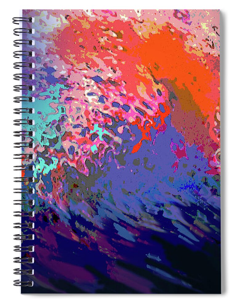 Abstract Spiral Notebook featuring the photograph Movement And Color by Ian MacDonald