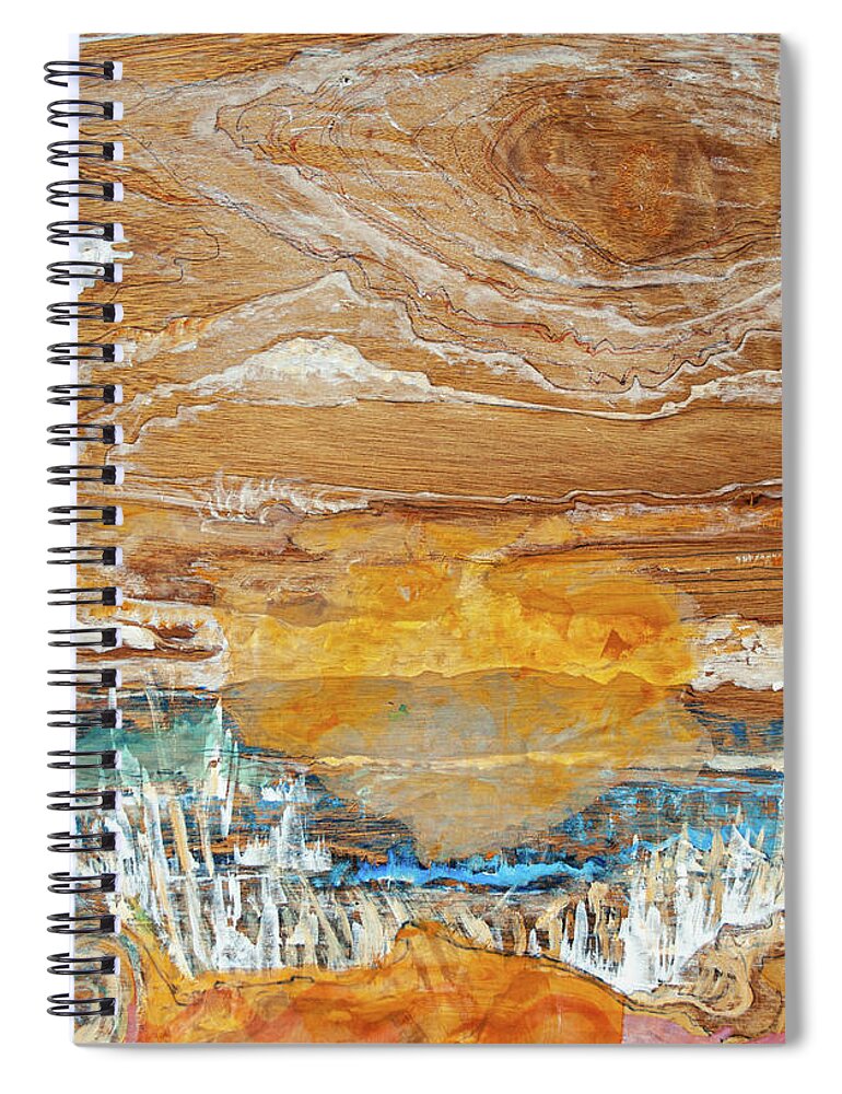 Moving Spiral Notebook featuring the painting Moving On by James Lavott