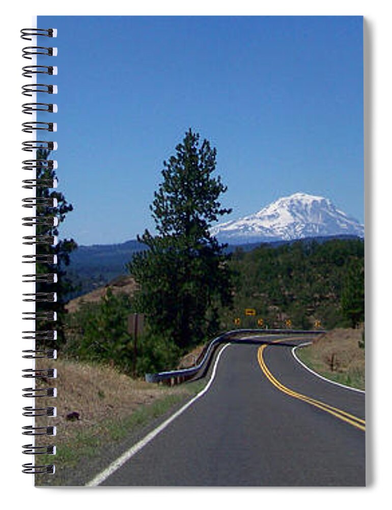 Mt Adams Spiral Notebook featuring the photograph Mt Adams - Straight Ahead by Charles Robinson