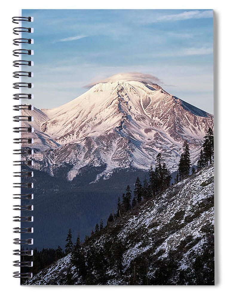 California Spiral Notebook featuring the photograph Mt. Shasta by Gary Geddes