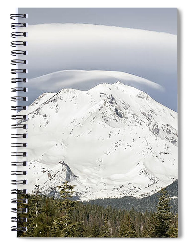 Mt Shasta Spiral Notebook featuring the photograph Mt. Shasta Glory by Gary Geddes