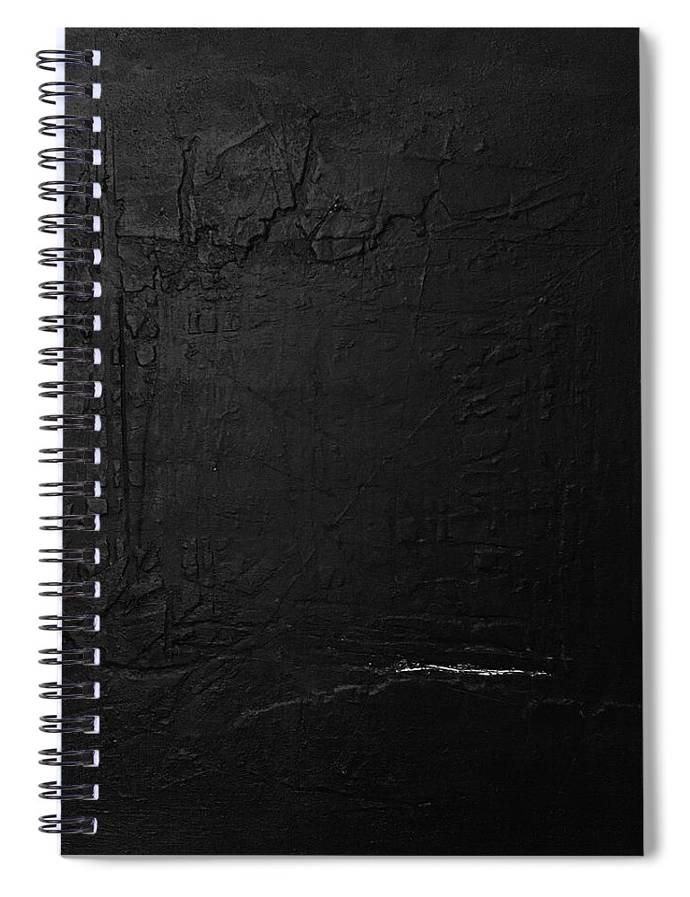 Abstract Art Spiral Notebook featuring the painting Mudra by Rodney Frederickson