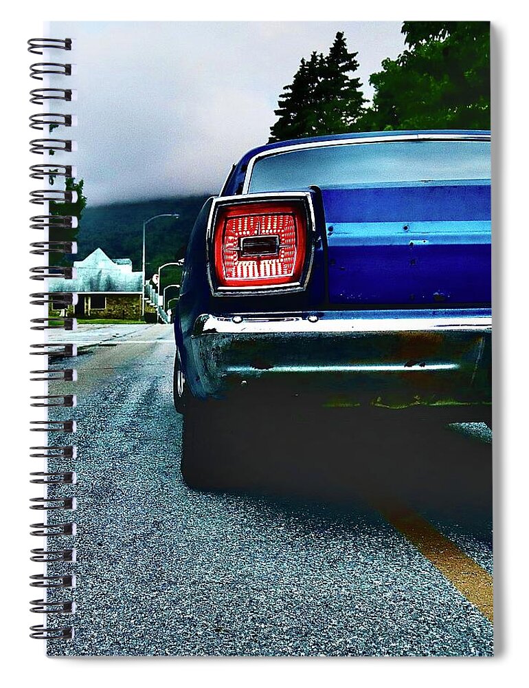Car Spiral Notebook featuring the photograph Muscle car by Evan Martin