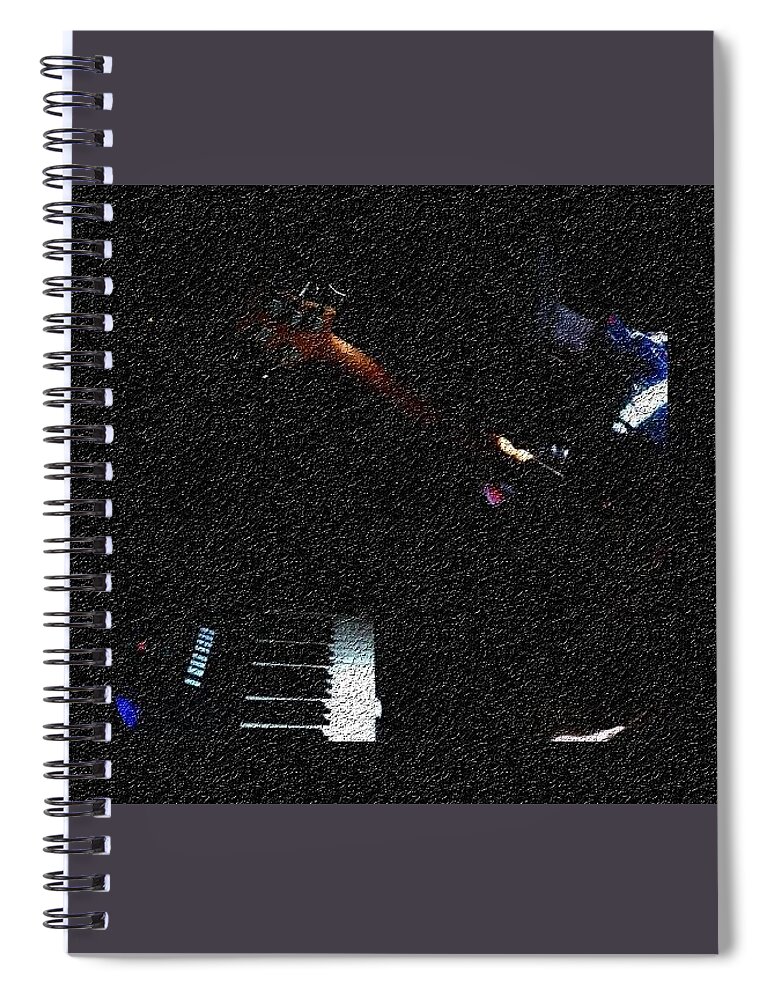 Music Spiral Notebook featuring the photograph Music is Peace by Chinasa Nwaorisa