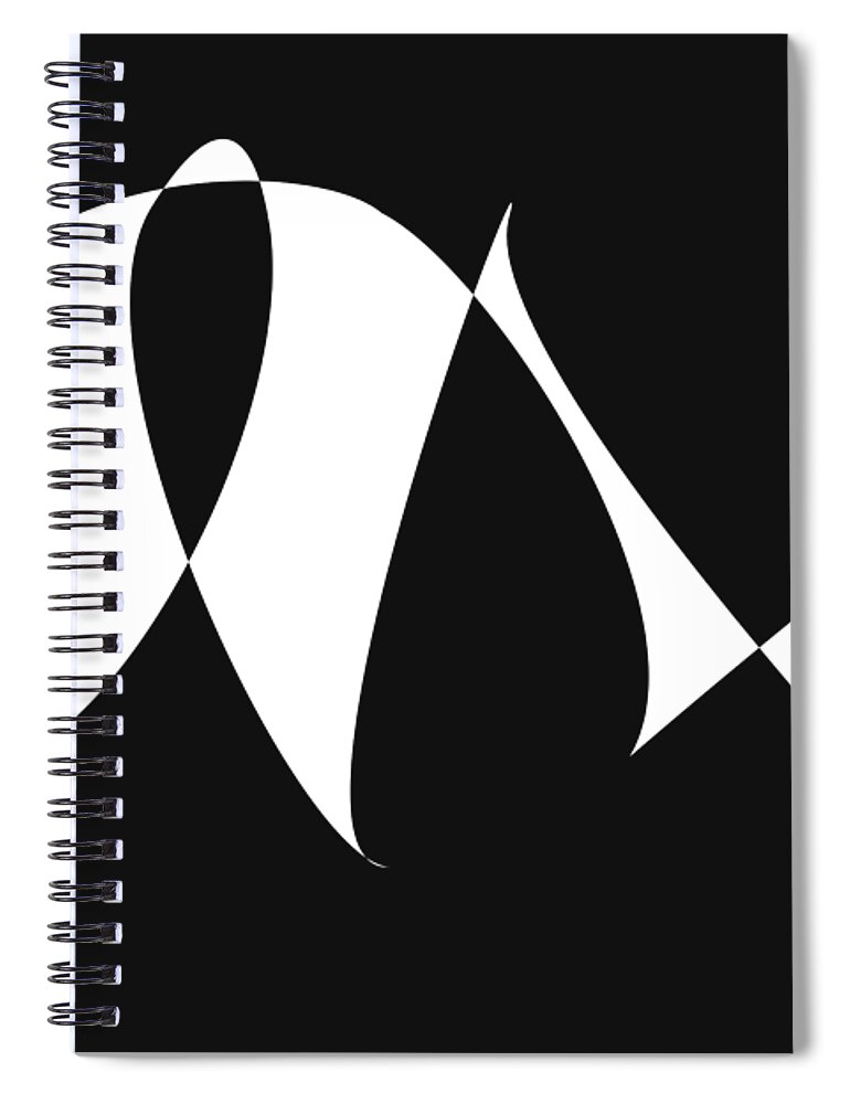 David Bridburg Spiral Notebook featuring the digital art Music Notes 9 by David Bridburg