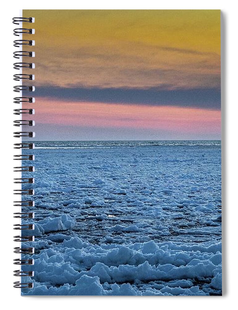 Northernmichigan Spiral Notebook featuring the photograph Muskegon Lighthouse IMG_4009 HRes by Michael Thomas