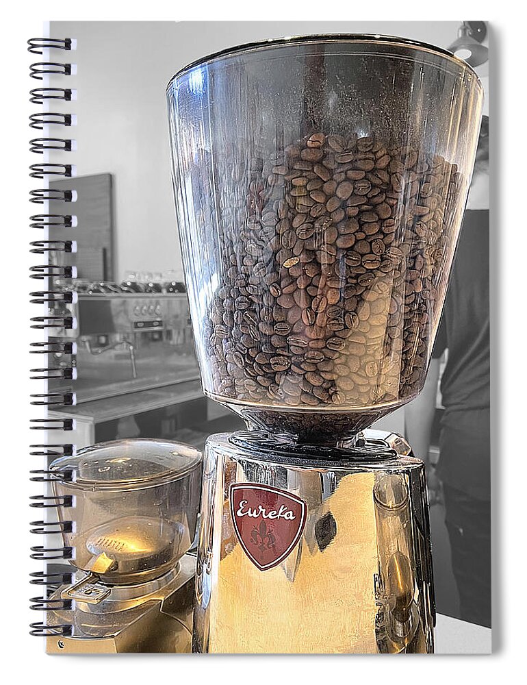 Coffee Spiral Notebook featuring the photograph My Breakfast of Choice 1 by Lee Darnell