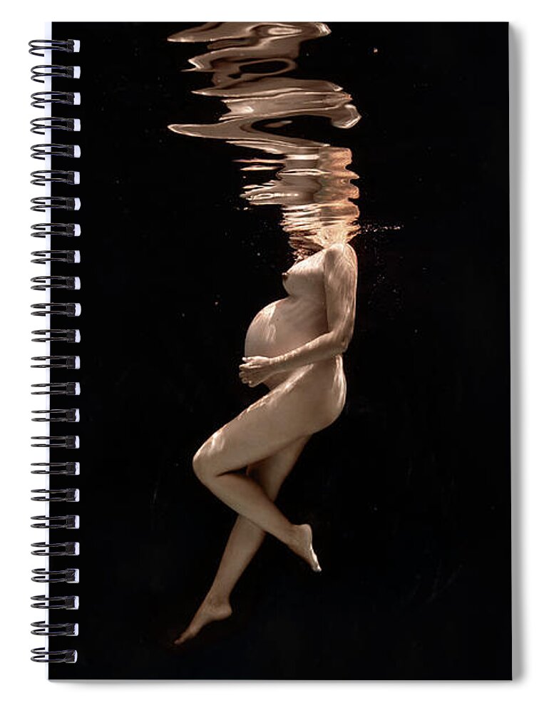 Underwater Spiral Notebook featuring the photograph My Lovely Zoe by Gemma Silvestre