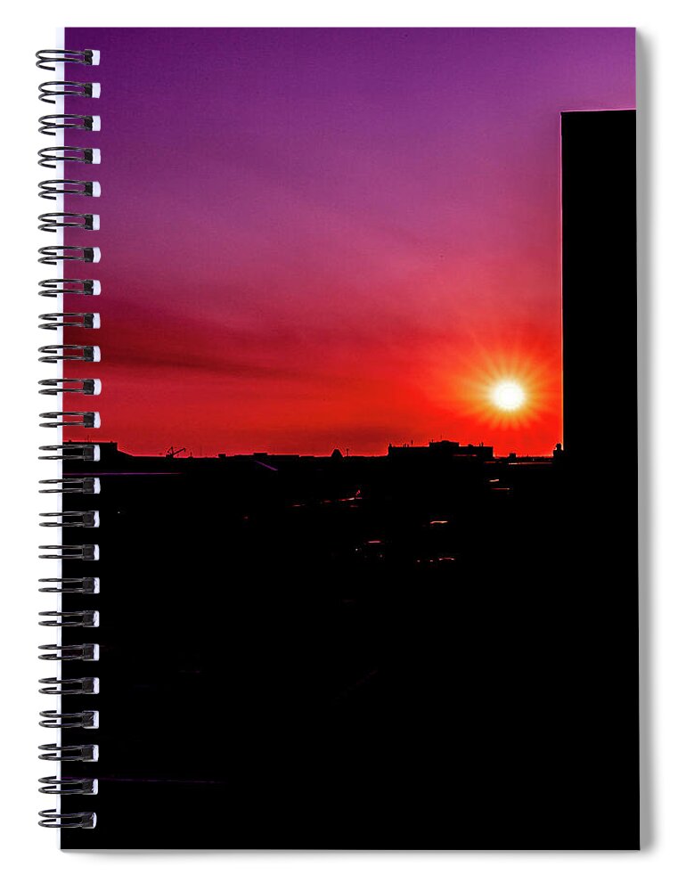 Savannah Spiral Notebook featuring the photograph My Pink Sunset by Kenny Thomas