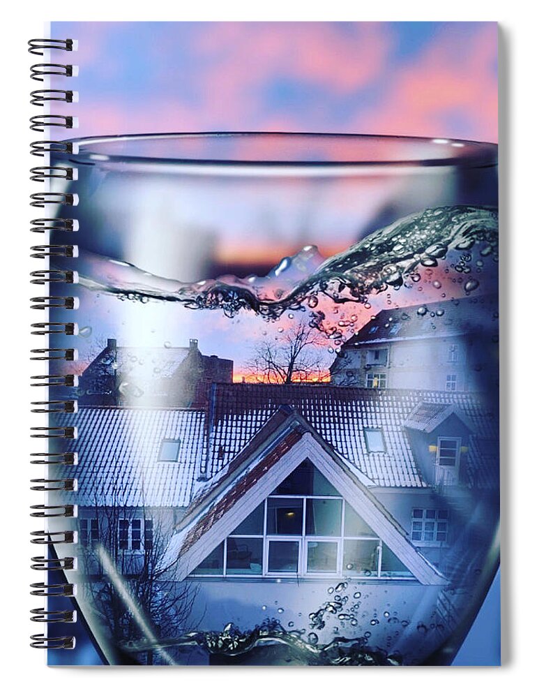 Coletteheraguggenheim Spiral Notebook featuring the photograph My view early morning by Colette V Hera Guggenheim