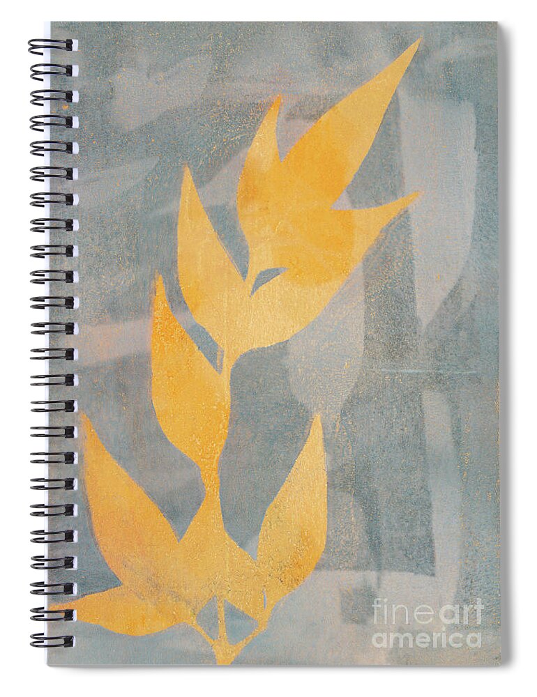 Plant Print Spiral Notebook featuring the photograph Nandina in Orange by Kristine Anderson