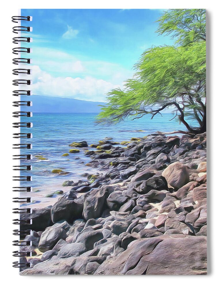 Hawaii Spiral Notebook featuring the photograph Napili 1 by Dawn Eshelman