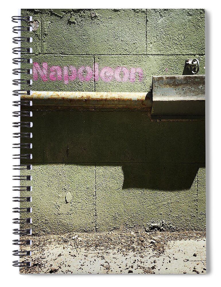 Napoleon Spiral Notebook featuring the photograph Napoleon Stays Here by RicharD Murphy