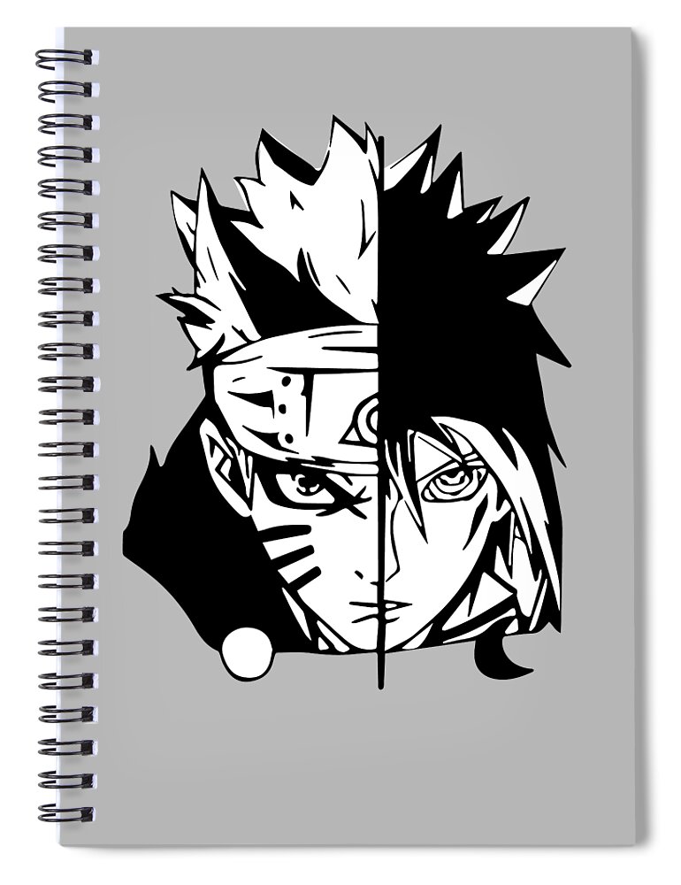 Sketchbook for drawing anime Naruto, notepad for records, anime