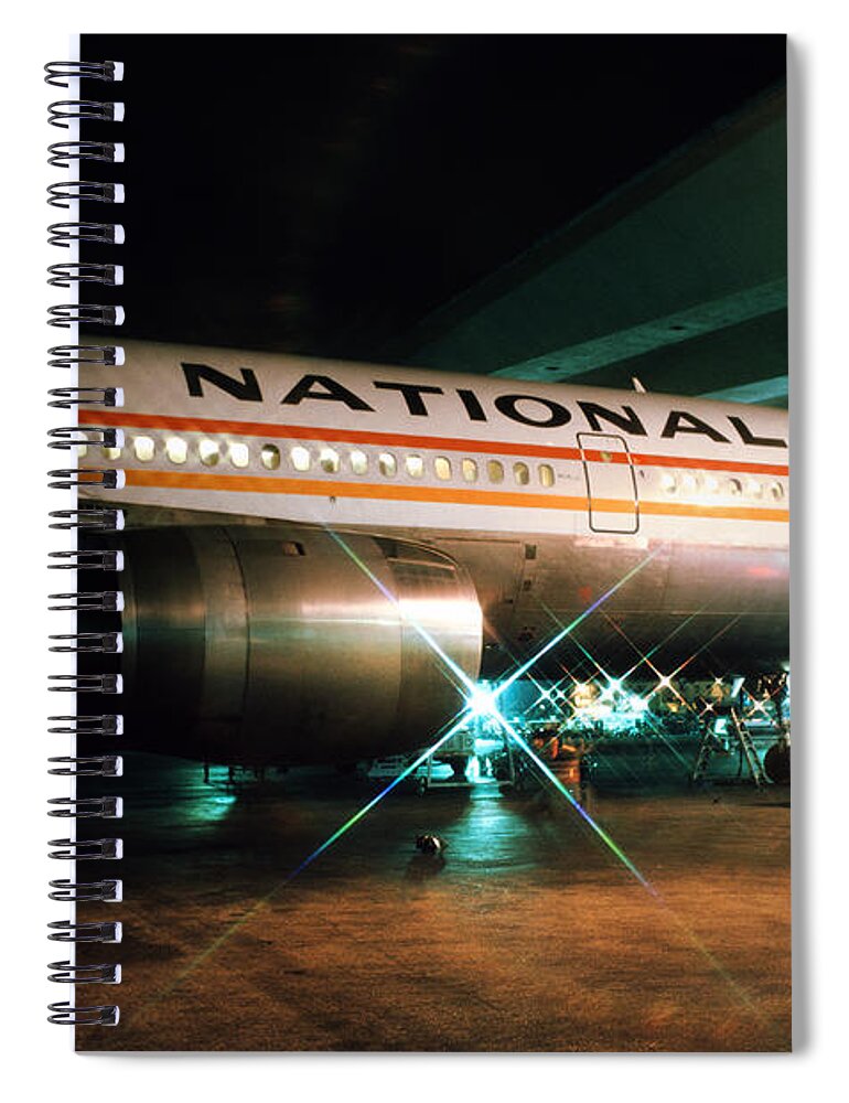 National Airlines Spiral Notebook featuring the photograph National Airlines DC-10 at Miami by Erik Simonsen