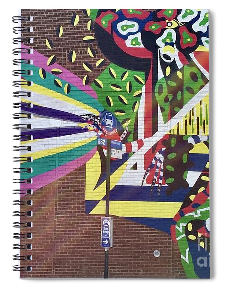 National Sawdust Co. Spiral Notebook featuring the photograph National Sawdust Co. by Flavia Westerwelle