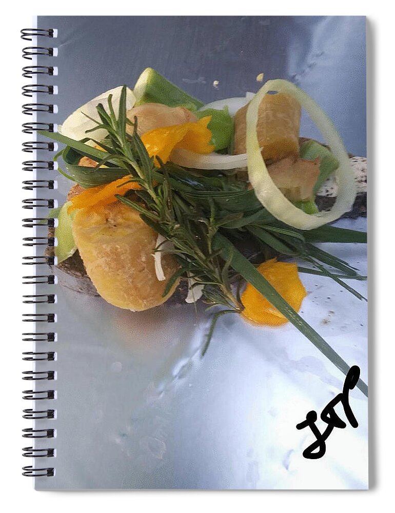 Natural Spiral Notebook featuring the photograph Natural Food Fetish by Esoteric Gardens KN