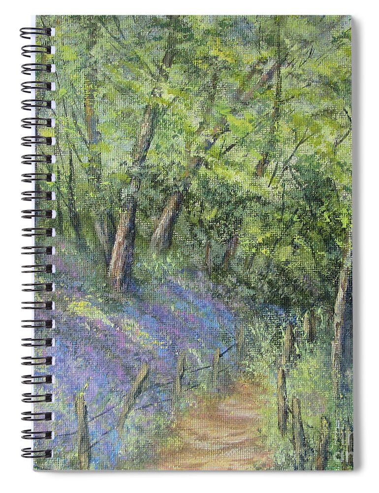 Woodland Spiral Notebook featuring the painting Nature Walk by Valerie Travers