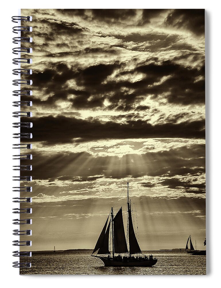 Florida Keys Spiral Notebook featuring the photograph Nature's Artistry by Phil Marty