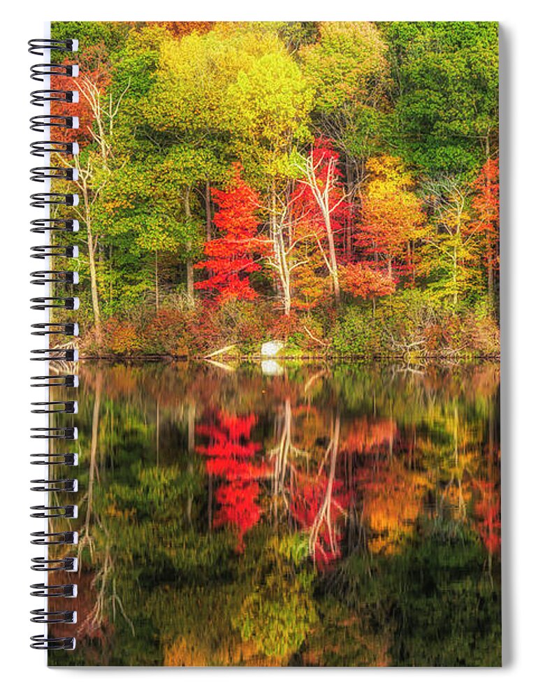 Harriman State Park Spiral Notebook featuring the photograph Natures Fall Color Palette by Susan Candelario