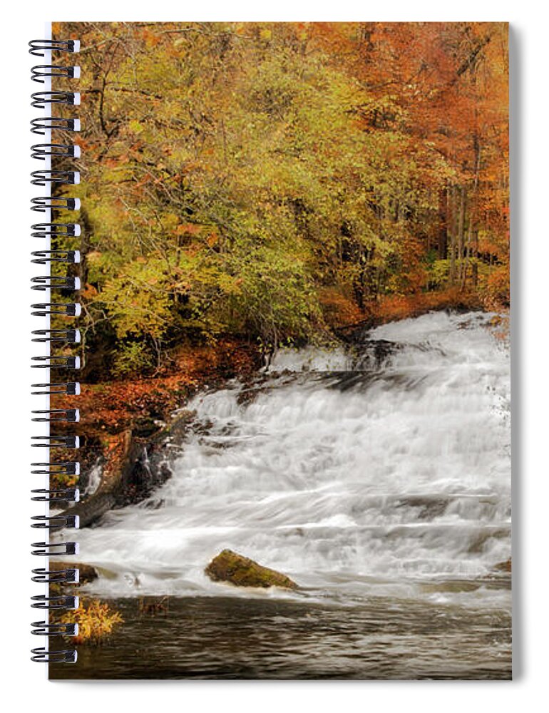 Waterfall Spiral Notebook featuring the photograph Natures Fall Waterfalls by Susan Candelario
