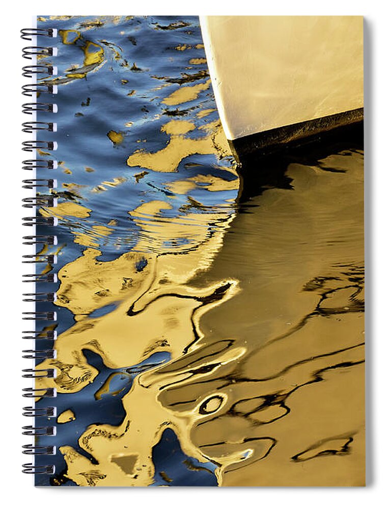 Boat Spiral Notebook featuring the photograph Nautical Abstract 2 by Nancy De Flon