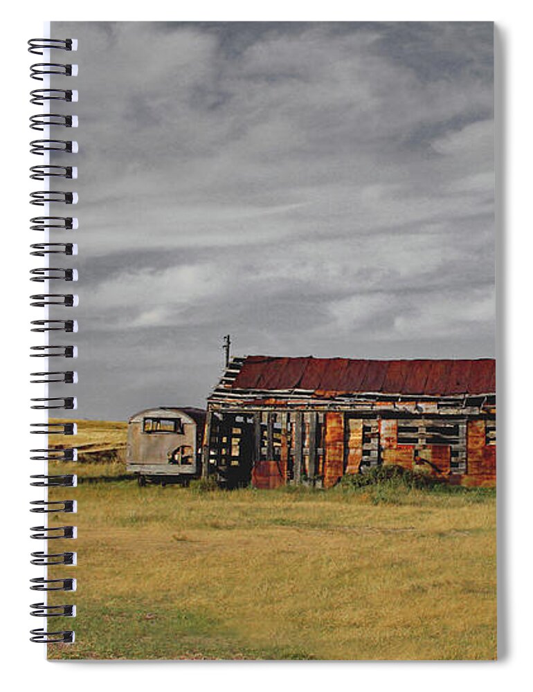 Nebraska Spiral Notebook featuring the photograph Nebraska Prairie by Neala McCarten