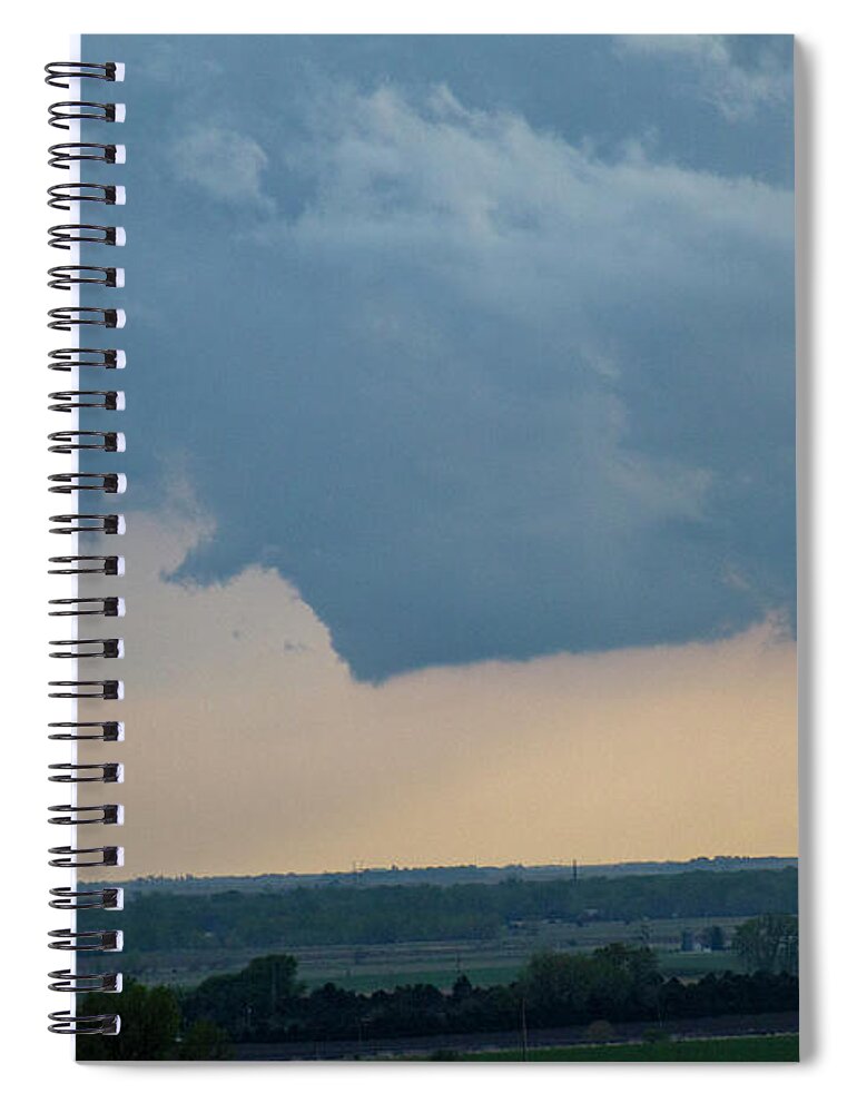 Nebraskasc Spiral Notebook featuring the photograph Nebraska Thunderset 002 by Dale Kaminski