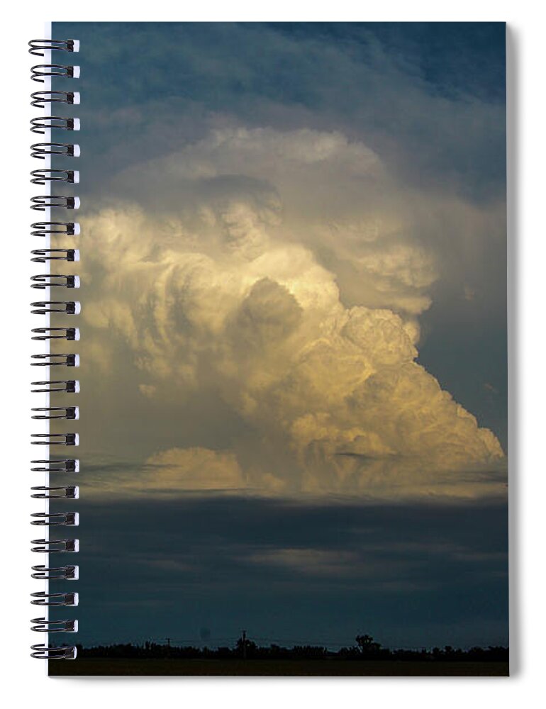 Nebraskasc Spiral Notebook featuring the photograph Nebraska Updrafts Rising 027 by Dale Kaminski
