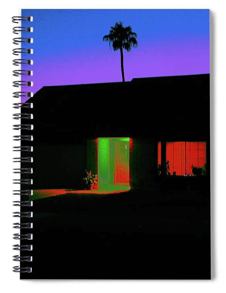 Sunset Spiral Notebook featuring the photograph Neighborhood Spectacle by Grey Coopre