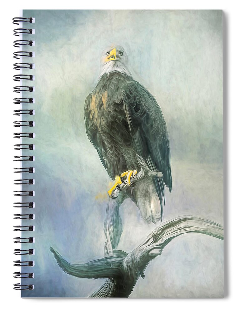 Eagle Spiral Notebook featuring the photograph Neighborhood Watch by Pete Rems