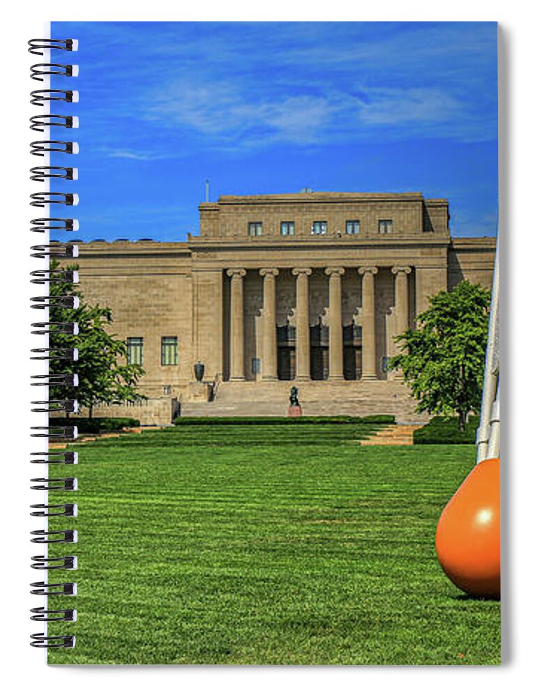 Art Museum Spiral Notebook featuring the photograph Nelson-Atkins Museum of Art by Dale R Carlson
