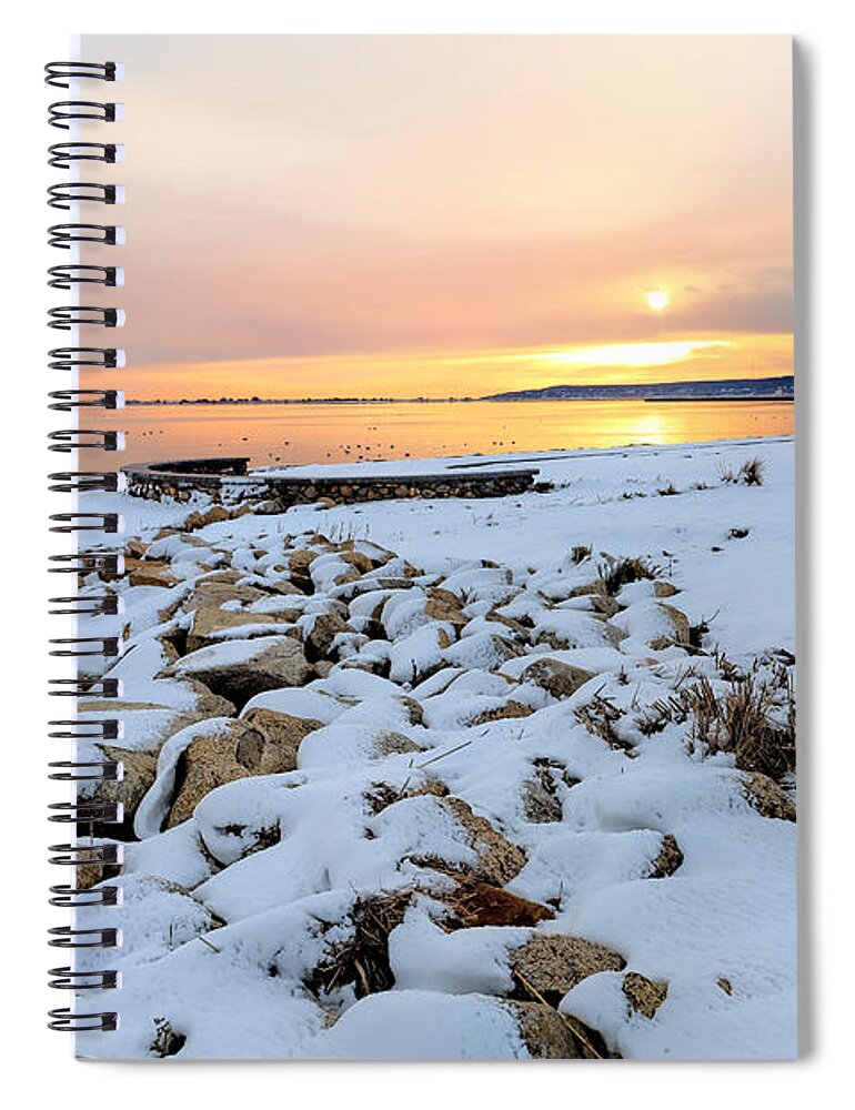 Nelson Park Spiral Notebook featuring the photograph Nelson Park February sunrise by Janice Drew