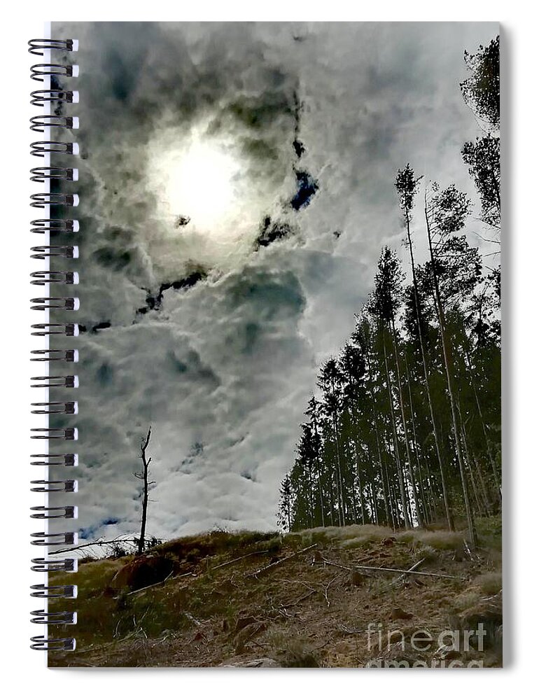 Clouds Spiral Notebook featuring the photograph Nemesis Nebula by Alexandra Vusir