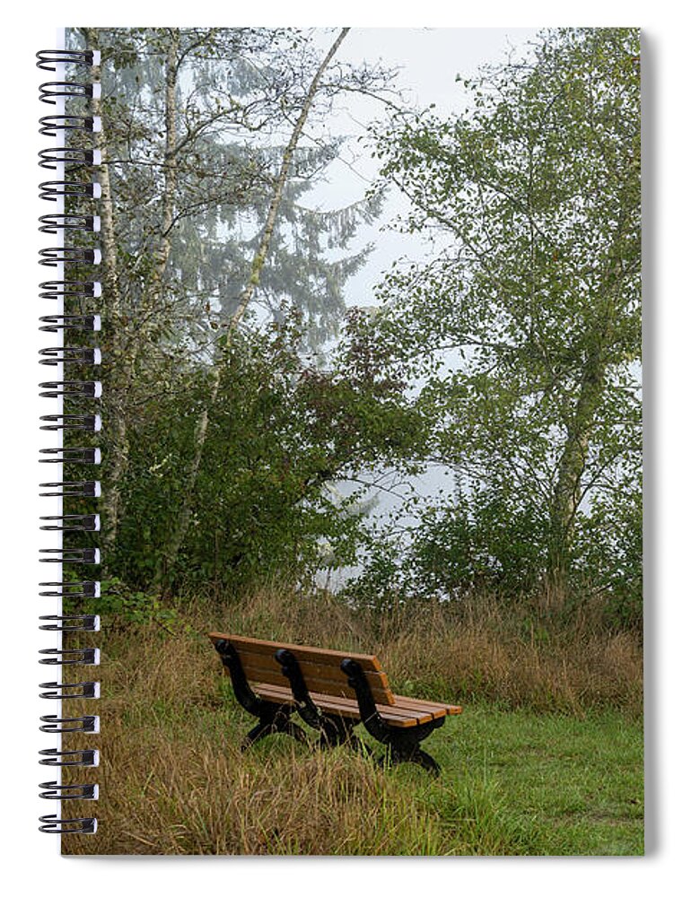 Astoria Spiral Notebook featuring the photograph Netul Seat by Robert Potts