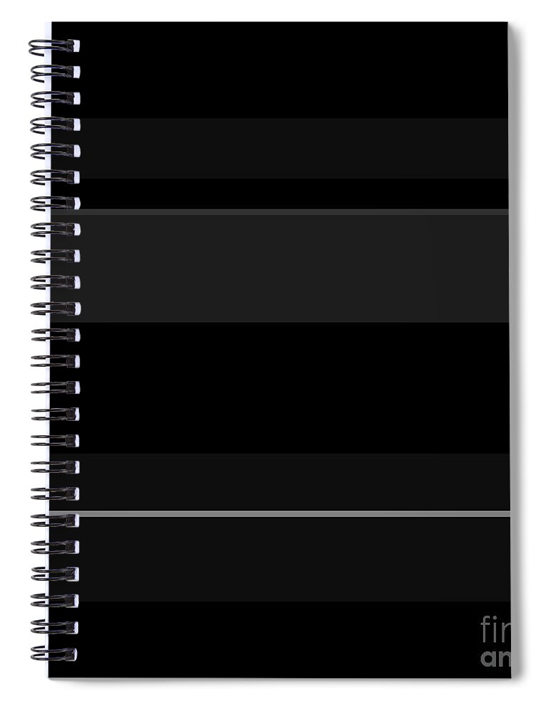 Black Spiral Notebook featuring the digital art Neutral Shades 1 by Wade Hampton
