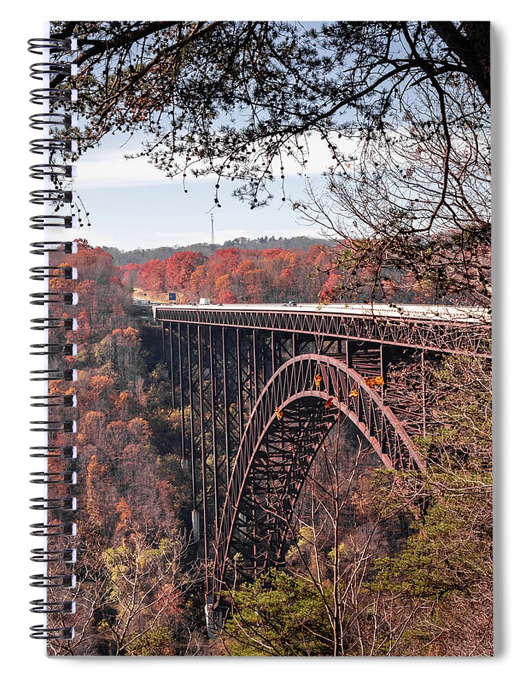New River Gorge Bridge Spiral Notebook featuring the photograph New River Gorge Bridge, West Virginia by Rick Nelson