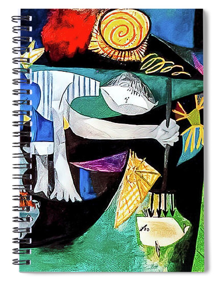 Night Fishing at Antibes by Pablo Picasso 1939 Spiral Notebook by