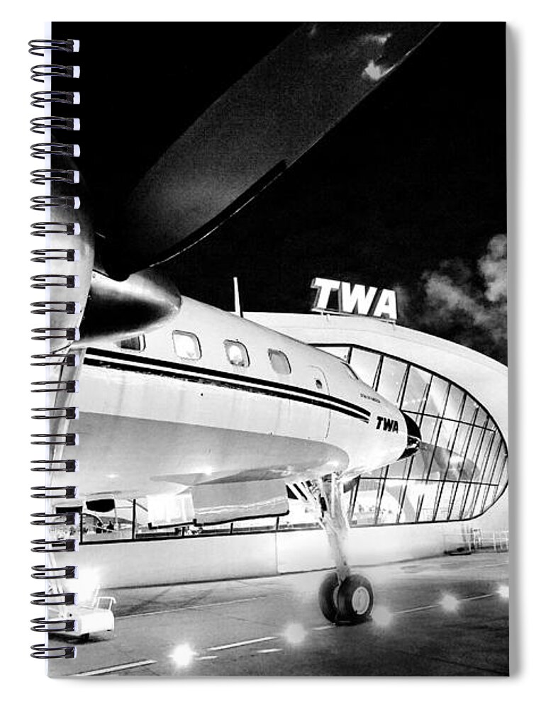 Connie Spiral Notebook featuring the photograph Night Flight by Steve Ember