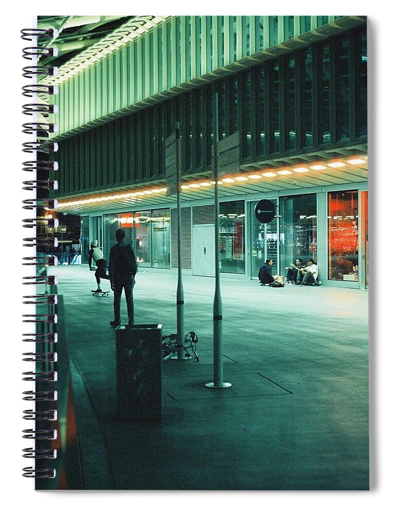 Mall Spiral Notebook featuring the photograph Night life by Barthelemy de Mazenod