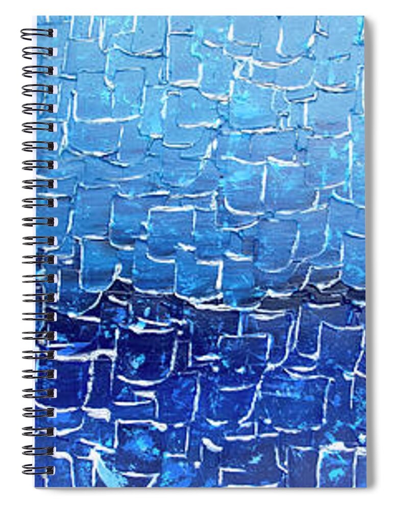Night Spiral Notebook featuring the painting Night Sky by Linda Bailey