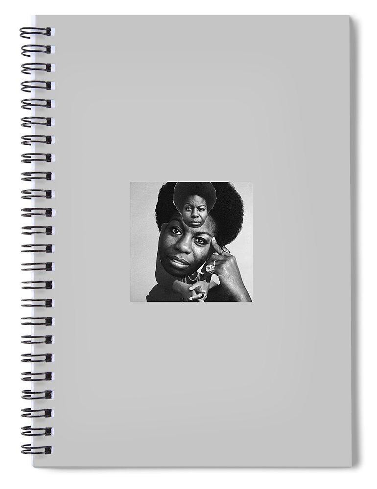  Spiral Notebook featuring the digital art Nina by Corey Wynn