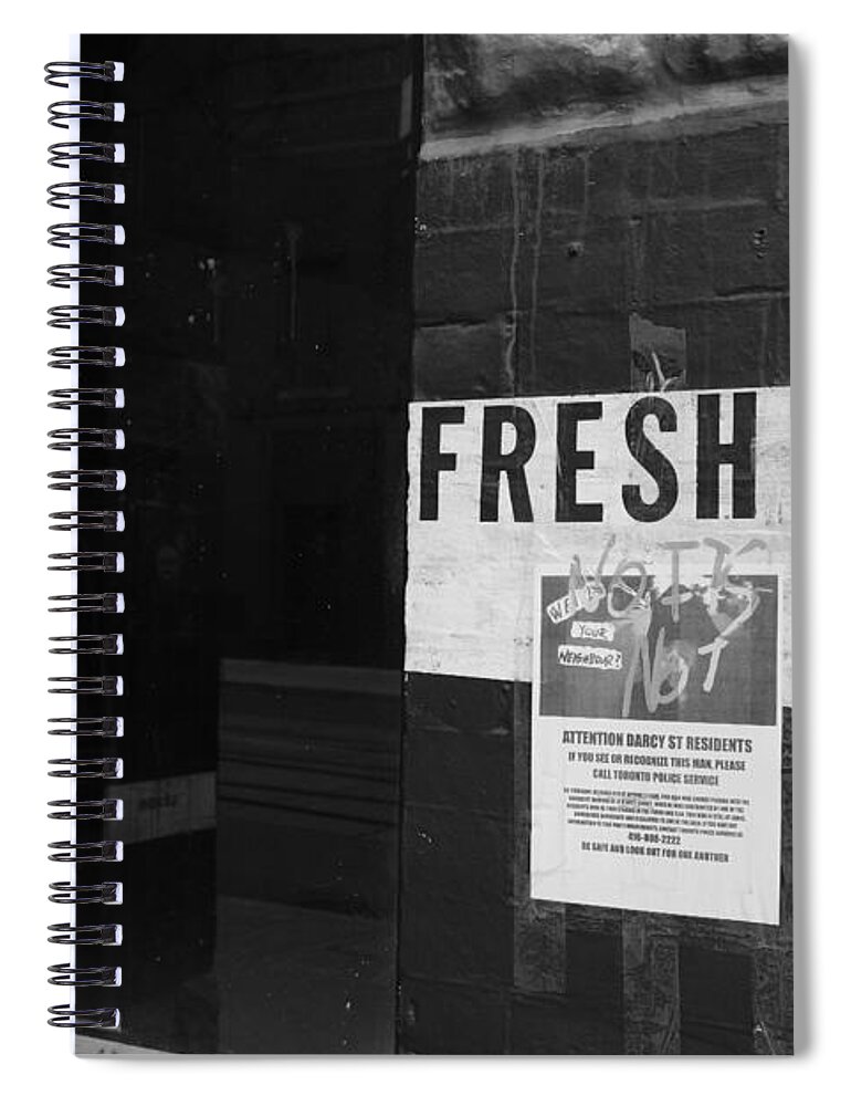  Spiral Notebook featuring the photograph No It's Not by Kreddible Trout