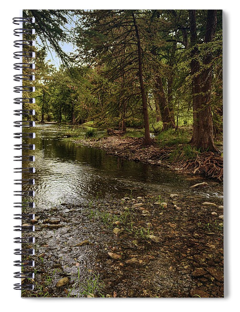 Top Artist Spiral Notebook featuring the photograph North Fork of the Guadalupe by Norman Gabitzsch